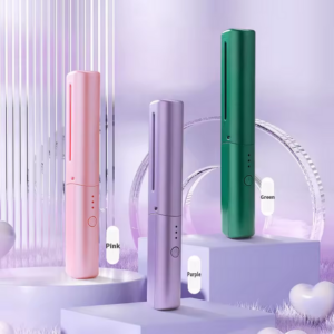 Novedosa Plancha de pelo inalámbrica 2 en 1, peine, Mini alisador de carga Usb, calentamiento rápido, cuidado del cabello de iones negativos, herramientas de peinado