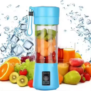Mini exprimidor de frutas batidora portátil 6 hojas de acero inoxidable USB recargable para uso al aire libre