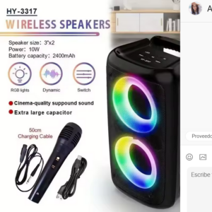 Parlante Bluetooth inalámbrico 100W REALES de alta potencia con microfono