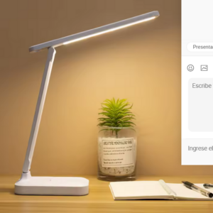 Lámpara de mesa de LED moderna con temperatura de tres colores de atenuación continua plegable giratoria USB