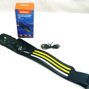 Linterna minera LELONG con tiras LED y lu led lateral